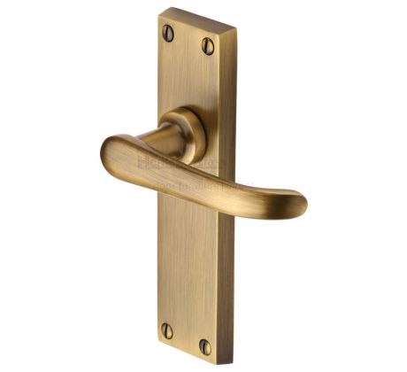 Heritage V713 Antique Brass Windsor Latch Handles