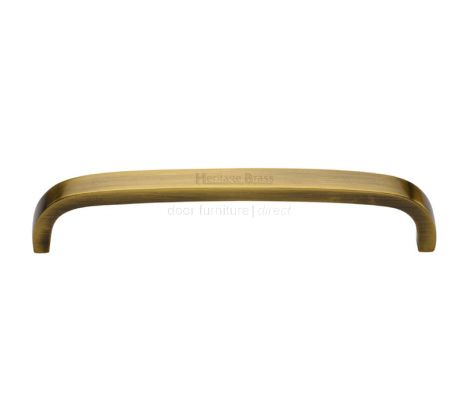 Heritage C1800 Antique Brass D Shaped Cabinet Handle