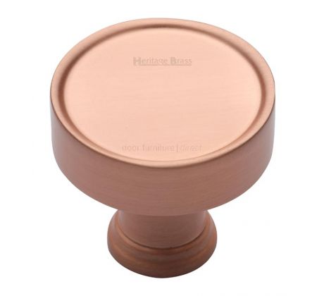 Heritage C4549 Satin Rose Gold Florence Cabinet Knob 32mm
