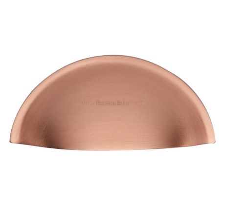 Heritage C2760 Satin Rose Gold Half Moon Drawer Pull 85mm