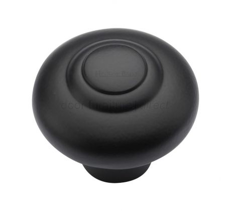 Heritage Matt Black Bead Cabinet Knob 32mm C3985