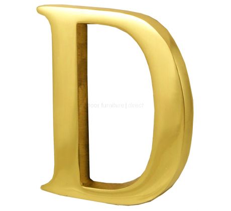 Polished Brass Concealed Fix Front Door Letters A-Z 51mm C1565