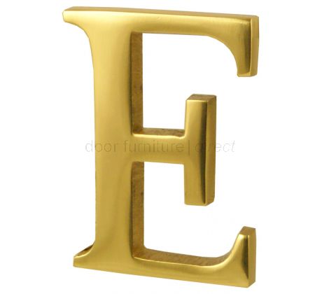 Polished Brass Concealed Fix Front Door Letters A-Z 51mm C1565