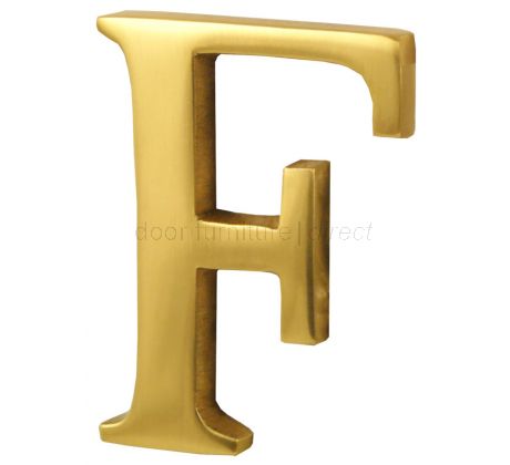 Polished Brass Concealed Fix Front Door Letters A-Z 51mm C1565
