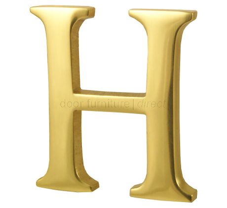 Polished Brass Concealed Fix Front Door Letters A-Z 51mm C1565