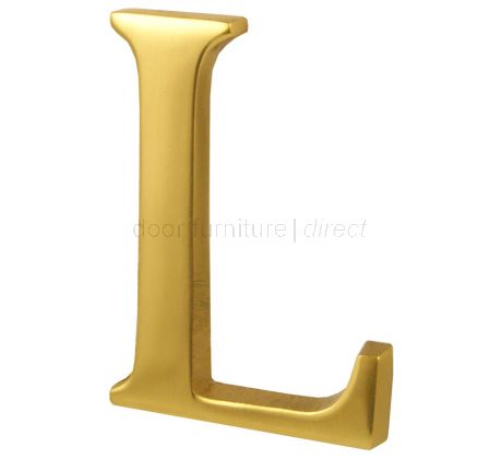 Polished Brass Concealed Fix Front Door Letters A-Z 51mm C1565