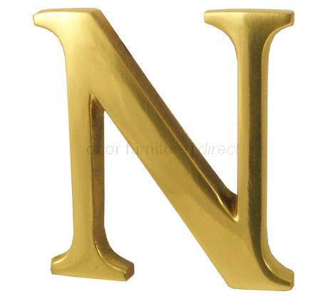 Polished Brass Concealed Fix Front Door Letters A-Z 51mm C1565