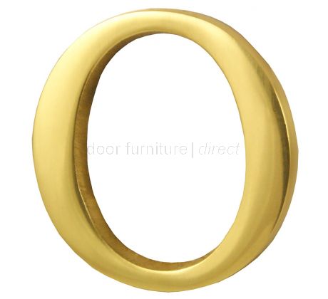 Polished Brass Concealed Fix Front Door Letters A-Z 51mm C1565