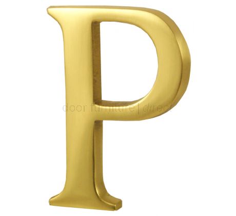 Polished Brass Concealed Fix Front Door Letters A-Z 51mm C1565