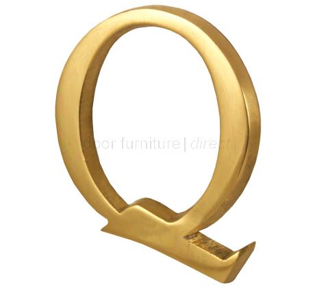 Polished Brass Concealed Fix Front Door Letters A-Z 51mm C1565