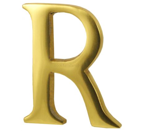 Polished Brass Concealed Fix Front Door Letters A-Z 51mm C1565