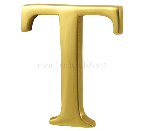 Polished Brass Concealed Fix Front Door Letters A-Z 51mm C1565