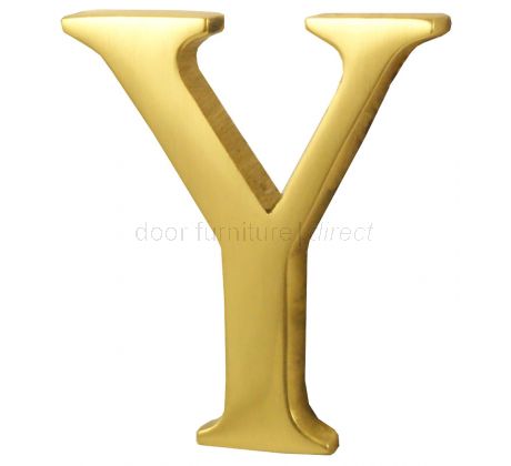 Polished Brass Concealed Fix Front Door Letters A-Z 51mm C1565