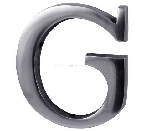 Polished Chrome Concealed Fix Front Door Letters A-Z 51mm C1565