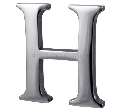 Polished Chrome Concealed Fix Front Door Letters A-Z 51mm C1565