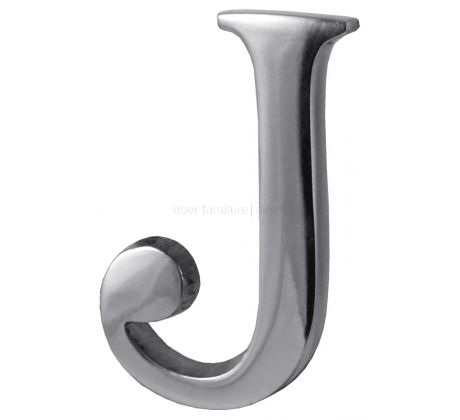 Polished Chrome Concealed Fix Front Door Letters A-Z 51mm C1565