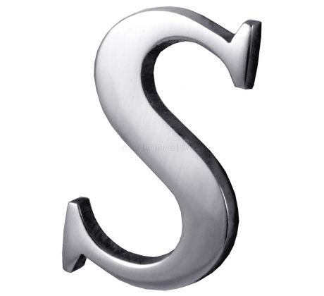 Polished Chrome Concealed Fix Front Door Letters A-Z 51mm C1565