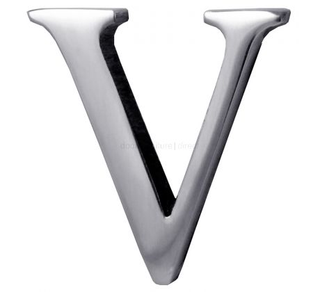 Polished Chrome Concealed Fix Front Door Letters A-Z 51mm C1565