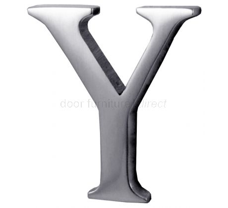 Polished Chrome Concealed Fix Front Door Letters A-Z 51mm C1565