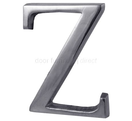 Polished Chrome Concealed Fix Front Door Letters A-Z 51mm C1565