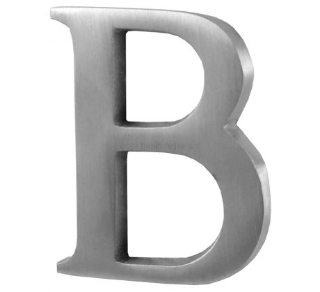 Satin Chrome Concealed Fix Front Door Letters A-Z 51mm C1565