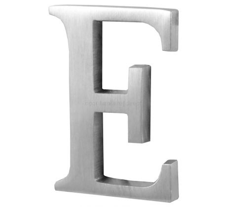 Satin Chrome Concealed Fix Front Door Letters A-Z 51mm C1565