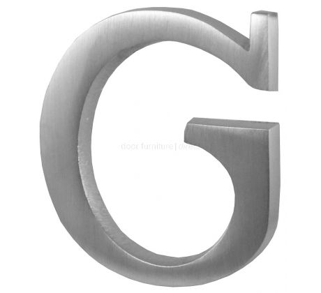 Satin Chrome Concealed Fix Front Door Letters A-Z 51mm C1565