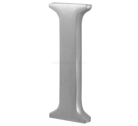 Satin Chrome Concealed Fix Front Door Letters A-Z 51mm C1565