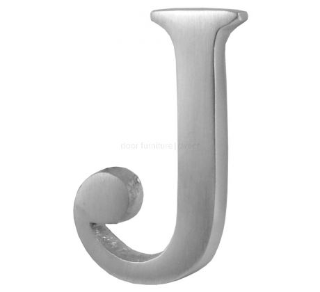 Satin Chrome Concealed Fix Front Door Letters A-Z 51mm C1565