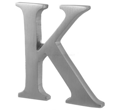 Satin Chrome Concealed Fix Front Door Letters A-Z 51mm C1565