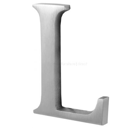 Satin Chrome Concealed Fix Front Door Letters A-Z 51mm C1565
