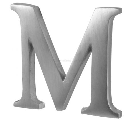 Satin Chrome Concealed Fix Front Door Letters A-Z 51mm C1565