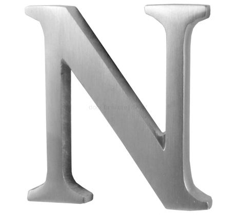 Satin Chrome Concealed Fix Front Door Letters A-Z 51mm C1565