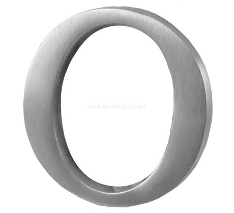 Satin Chrome Concealed Fix Front Door Letters A-Z 51mm C1565