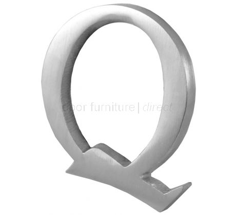 Satin Chrome Concealed Fix Front Door Letters A-Z 51mm C1565