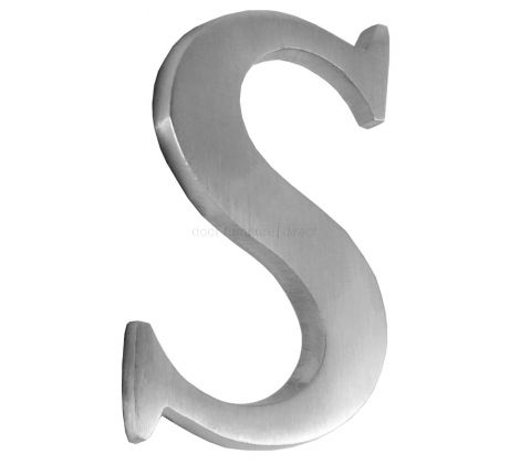 Satin Chrome Concealed Fix Front Door Letters A-Z 51mm C1565