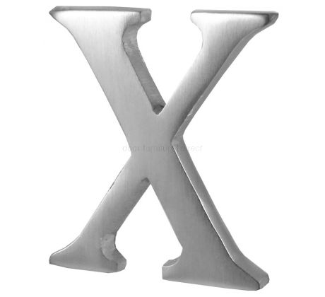 Satin Chrome Concealed Fix Front Door Letters A-Z 51mm C1565