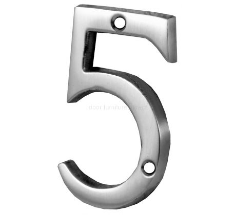 Screw Fix Polished Chrome Front Door Numbers 0-9 2in (51mm)