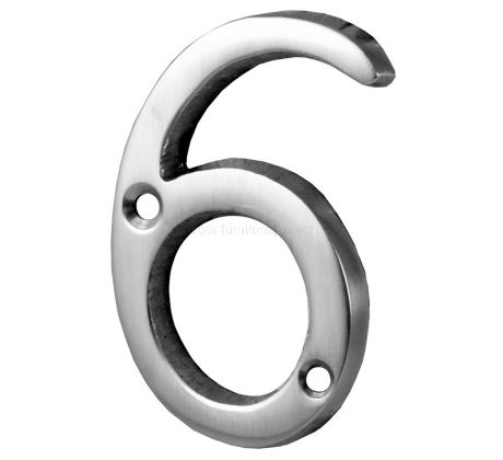 Screw Fix Polished Chrome Front Door Numbers 0-9 2in (51mm)