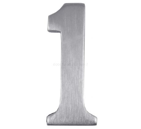 Satin Chrome Self Adhesive Door Numbers 0-9 (51mm) C1568