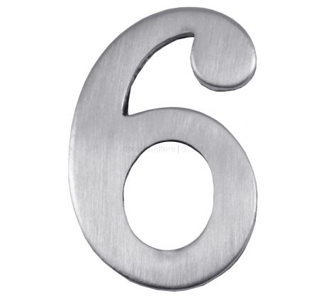 Satin Chrome Self Adhesive Door Numbers 0-9 (51mm) C1568