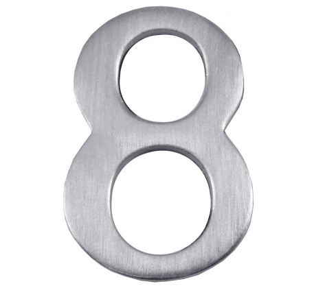 Satin Chrome Self Adhesive Door Numbers 0-9 (51mm) C1568