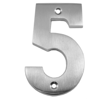 Satin Chrome Surface Fixed Front Door Numbers 0-9 76mm C1566