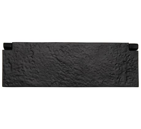 Black Antique Iron Tudor Letter Box Interior Tidy 256x84mm