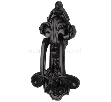 Black Antique Iron Tudor Decorative Front Door Knocker 204mm