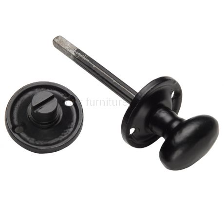 Black Antique Iron Tudor Bathroom Turn and Release 35mm