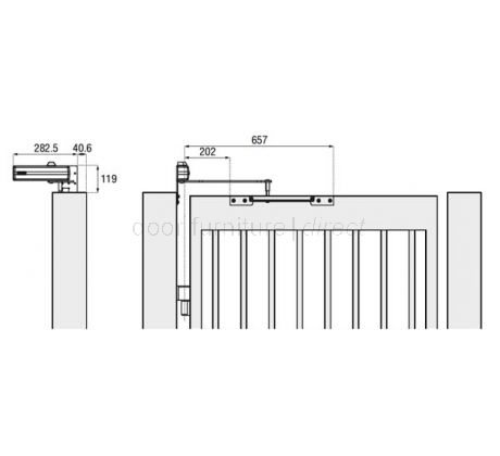 Mab Gate Closer Power Size 2 ME650G