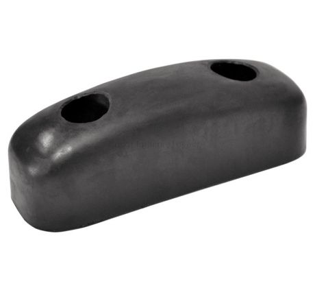Black Heavy Duty Radiused Rubber Door Stop or Buffer