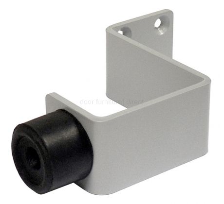 Silver Wall Mounted Door Stop or Buffer 70mm