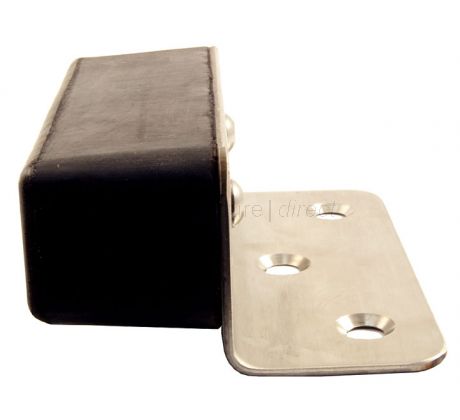 Standard Upstand Black Rubber Door Stop or Buffer 60mm